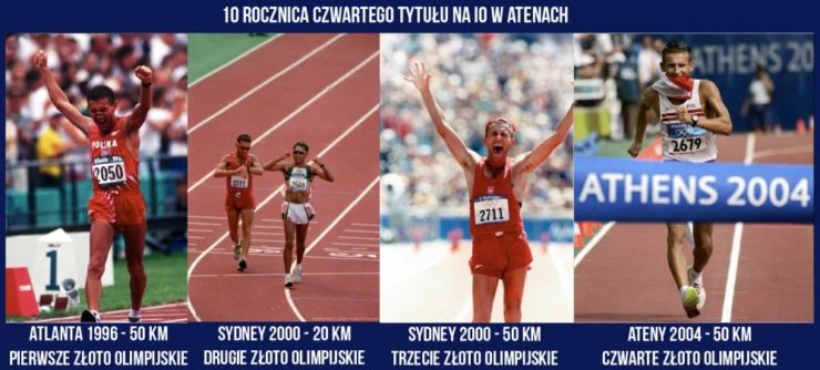 Czwarty złoty medal Roberta Korzeniowskiego na Igrzyskach Olimpijskich w Atenach