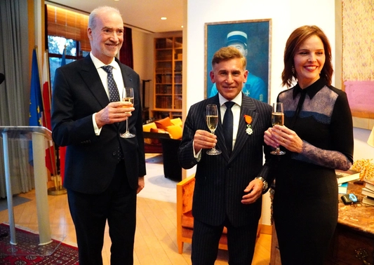 Robert Korzeniowski w ambasadzie Francji